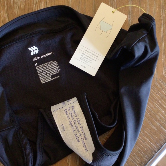 All In Motion Womens 2pc Snake Print Rash Guard Top & Bikini Bottom Set Size Med - Picture 9 of 11